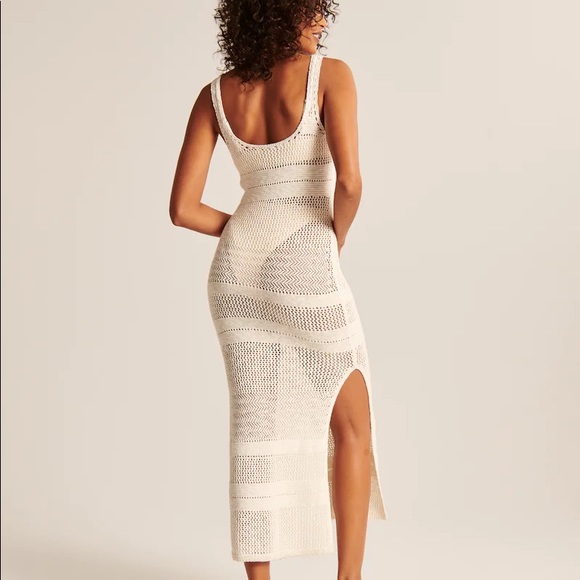 Abercrombie Crochet Midi Sweater Dress 